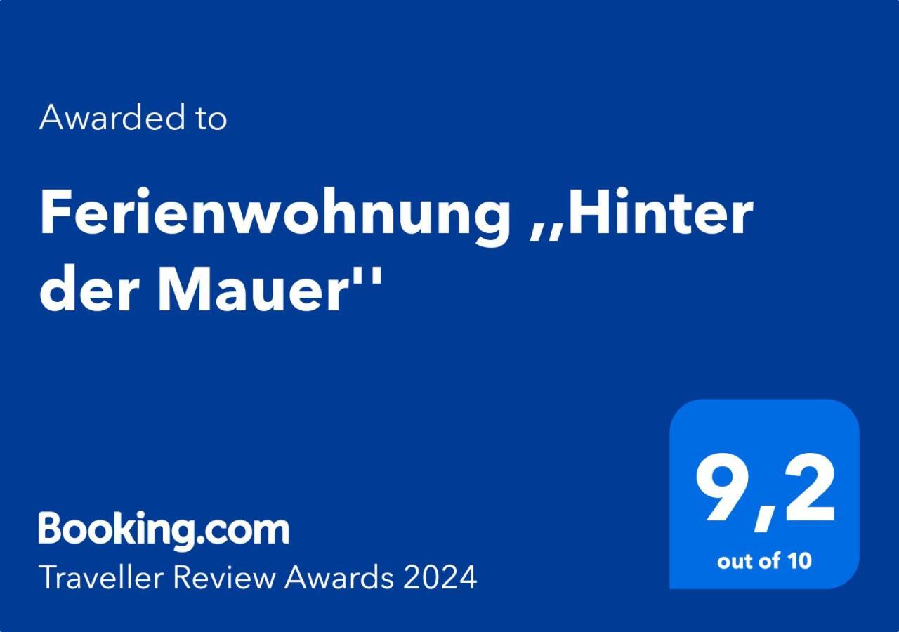 Ferienwohnung ,,Hinter Der Mauer" ฮิลด์บวร์กเฮาเซน ภายนอก รูปภาพ